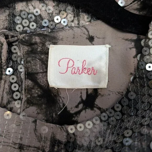 Parker 100% Silk Sequin Dress - Picture 8 of 10